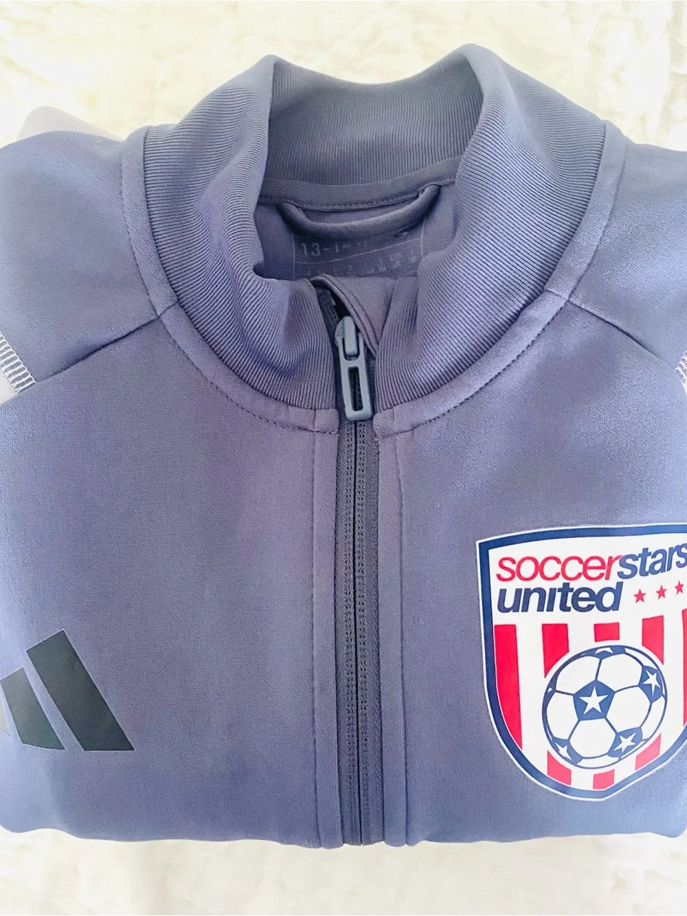 ⚽️Boys Adidas “Soccer Stars United” Sports Jacket SZ XL (Y)